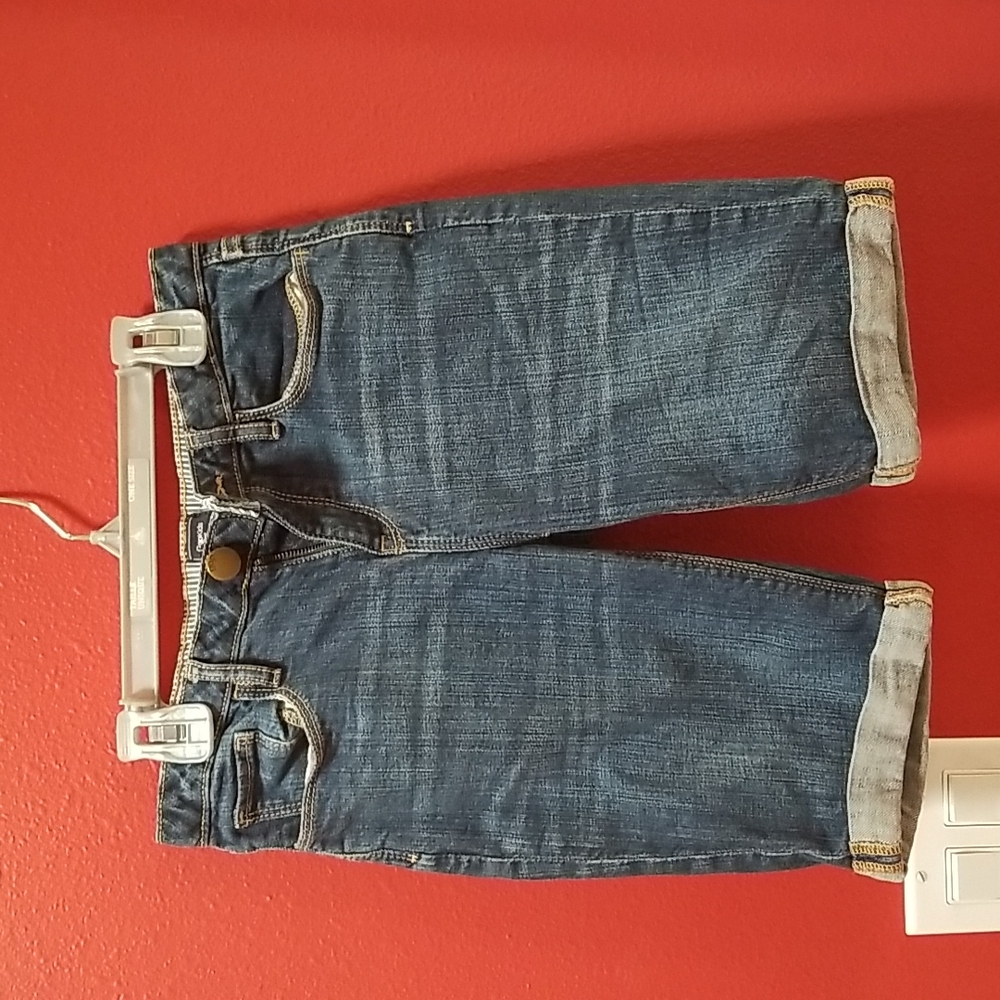 GAP Girls Dark Wash Denim Shorts